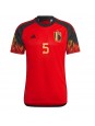Belgien Jan Vertonghen #5 Replika Hemmakläder VM 2022 Kortärmad